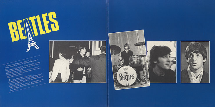 The Beatles Live at PALAIS DES SPORTS Paris - June 20, 1965 (Bulldog Records BGLP 005) – gatefold sleeve, inside