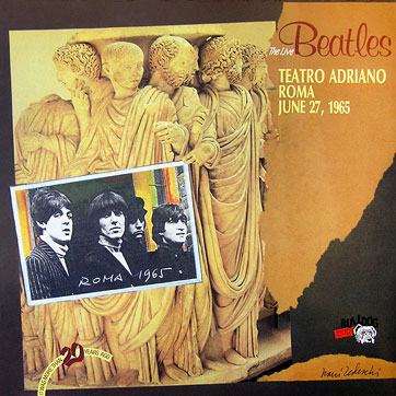 The Beatles Live at TEATRO ADRIANO Roma - June 27, 1965 (Bulldog Records BGLP-006) – gatefold cover, front side