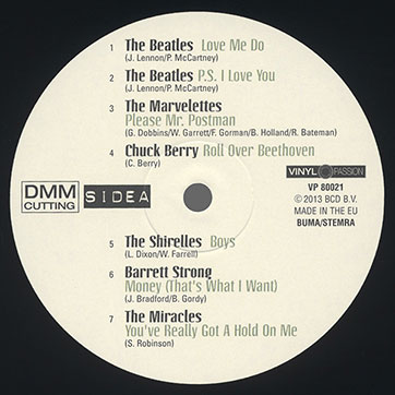 Various Artists – The Beatles' First Single Plus The Original Versions Of The Songs They Have Covered (Vinyl Passion VP 80021) – label, side 1