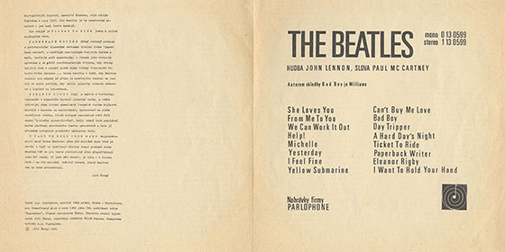 The Beatles - A COLLECTION OF BEATLES OLDIES (Supraphon 0 13 0599) – gatefold insert, back and front sides