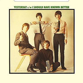 The Beatles - Yesterday / I Should Have Known Better (Parlophone R 6013) – sleeve, back side