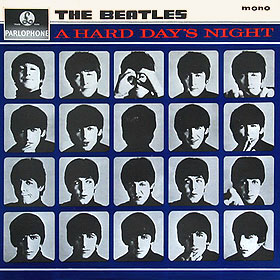 A HARD DAY'S NIGHT LP by Parlophone – sleeve, front side