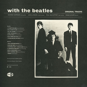 The Beatles − WITH THE BEATLES (Santa П93 00535) − sleeve, back side (var. A)