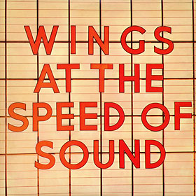Original UK edition of AT THE SPEED OF SOUND LP by Parlophone – sleeve, front side