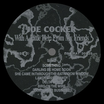 Joe Cocker – WITH A LITTLE HELP FROM MY FRIENDS by label unknown (Russia) – label (var. 1), side 2