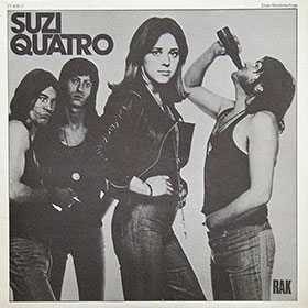 Оригинал издания альбома SUZI QUATRO певицы Сьюзи Кватро, выпущенное фирмой RAK – обложка, лицевая сторона