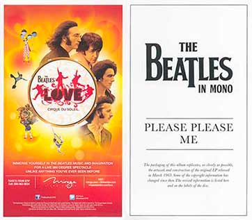 The Beatles - Please Please Me (Universal 5099963379815) – flyer, front and back sides