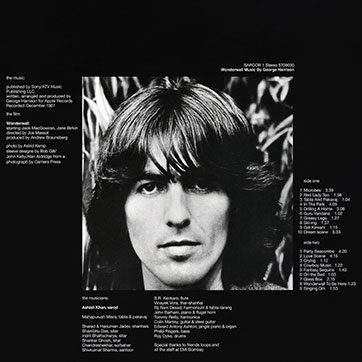George Harrison - Wonderwall Music (Universal 0602557090307) – inner sleeve, front side