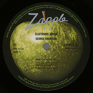 George Harrison - Electronic Sound (Universal 0602557090314) – label, side 1