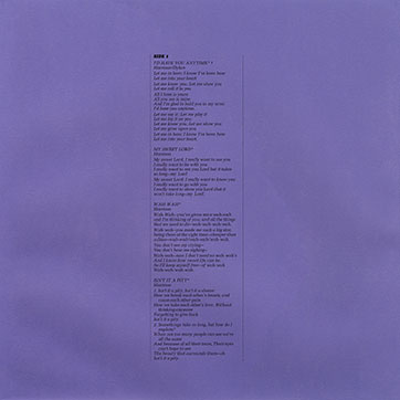 George Harrison - All Things Must Pass (Universal 0602557090406) – inner sleeve of LP 1, front side