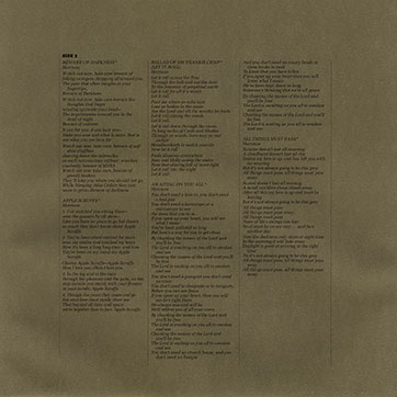 George Harrison - All Things Must Pass (Universal 0602557090406) – inner sleeve of LP 2, front side