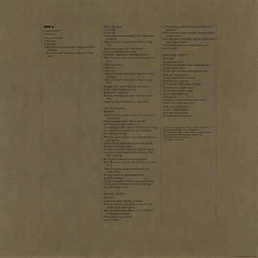 George Harrison - All Things Must Pass (Universal 0602557090406) – inner sleeve of LP 2, back side