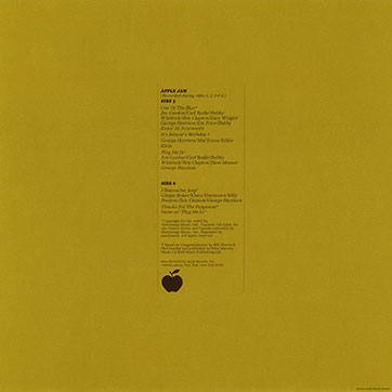 George Harrison - All Things Must Pass (Universal 0602557090406) – inner sleeve of LP 3, back side