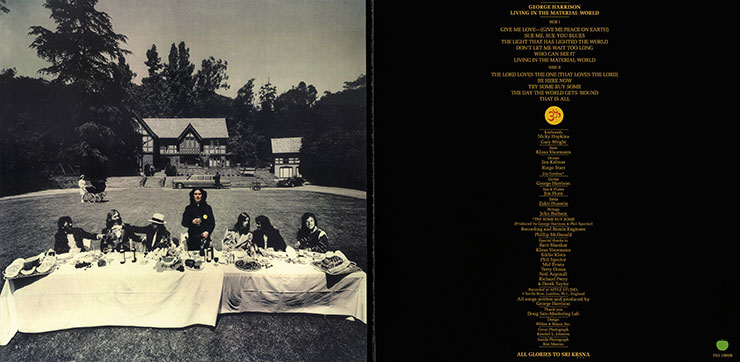 George Harrison - Living In The Material World (Universal 0602557090420) – gatefold cover, inside