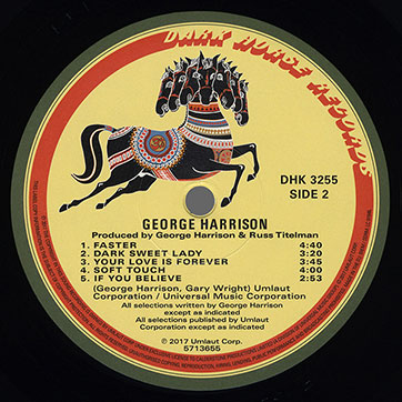 George Harrison - George Harrison (Universal 0602557136555) – label, side 2