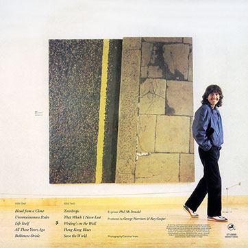 George Harrison - Somewhere In England (Universal 0602557136562) – sleeve, back side