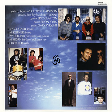 George Harrison - Cloud Nine (Universal 0602557136586) – inner sleeve, back side