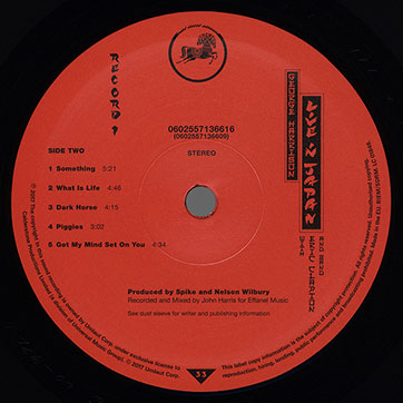 George Harrison - WONDERWALL MUSIC (Universal 5709030) – label of record 1, side 2