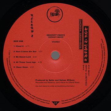 George Harrison - WONDERWALL MUSIC (Universal 5709030) – label of record 2, side 1