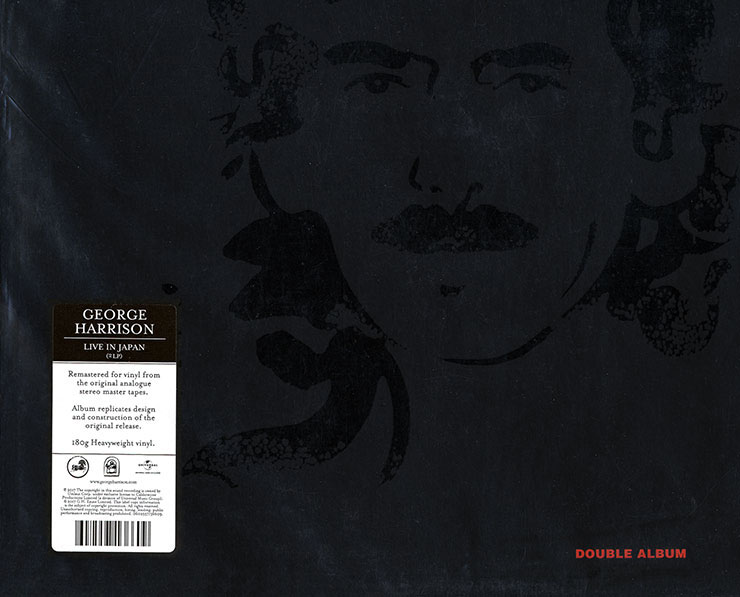 George Harrison - Live In Japan (Universal 0602557136609) – sticker on shrink wrap separate 2LP set which was sold outside box