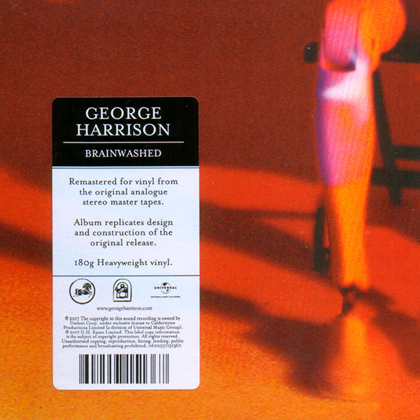 George Harrison - Wonderwall Music (Universal 0602557090307) – sticker on shrink wrap separate LP which was sold outside box