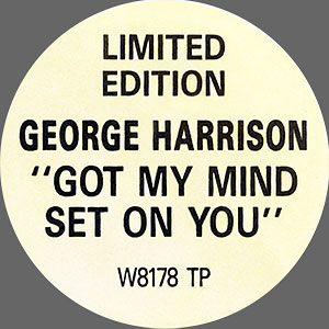 George Harrison - Got My Mind Set On You (Extended Version) (Dark Horse W 8178TP) – sticker