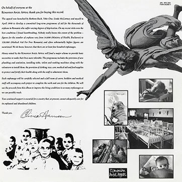 Various Artists – Nobody's Child (Romanian Angel Appeal) (Warner Bros. 7599-26280-1 / WX 353) – inner sleeve, back side