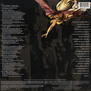 Various Artists – Nobody's Child (Romanian Angel Appeal) (Warner Bros. 7599-26280-1 / WX 353) – cover, back side