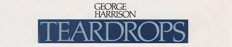 George Harrison - Teardrops / Save The World (Dark Horse K 17837 / DHS 0511) − logo