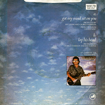 George Harrison - Got My Mind Set On You / Lay His Head (Dark Horse W8178 / 928 178-7) – picture sleeve, back side