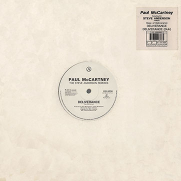 Paul McCartney – Deliverance [The Steve Anderson Mixes] (Parlophone 12R 6330) – die-cut cover, front side