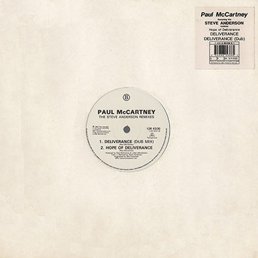Paul McCartney – Deliverance [The Steve Anderson Mixes] (Parlophone 12R 6330) – die-cut cover, back side
