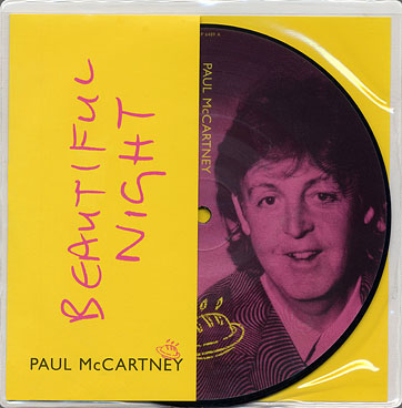 Paul McCartney - Beautiful Night (Parlophone RP 6489) UK picture single – sleeve and picture disc in plastic bag, front side