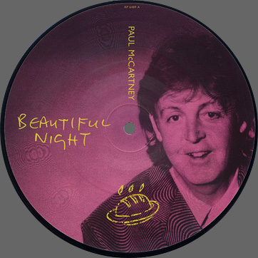 Paul McCartney - Beautiful Night (Parlophone RP 6489) UK picture single − picture disc, side A
