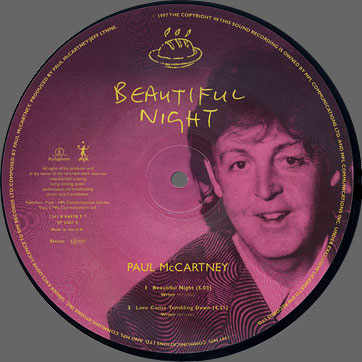 Paul McCartney - Beautiful Night (Parlophone RP 6489) UK picture single − picture disc, side B