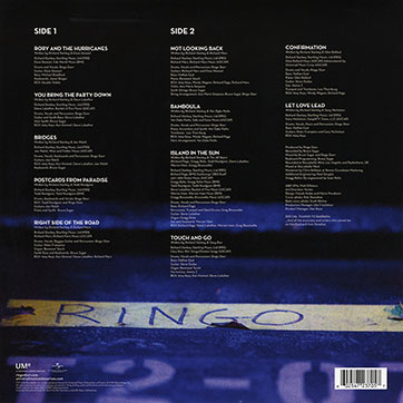 Ringo Starr - TIME TAKES TIME (Sony Music / Music On Vinyl MOVLP572 / 8719262005020) – cover, back side
