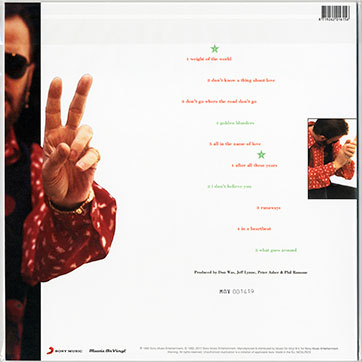 Ringo Starr - TIME TAKES TIME (Sony Music / Music On Vinyl MOVLP572 / 8719262016156) – cover in clear poly bag self adhesive, back side