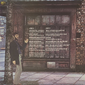 Ringo Starr - SENTIMENTAL JOURNEY (Apple PCS 7101) - cover (var. light), back side