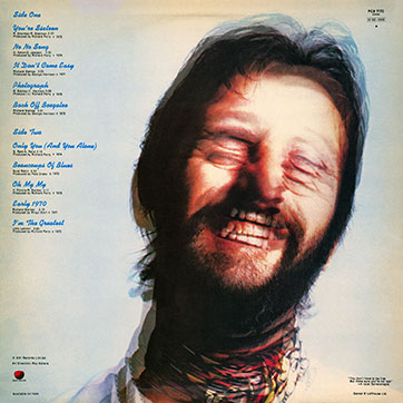 Ringo Starr - BLAST FROM YOUR PAST (Apple Records PCS 7170) – cover, back side