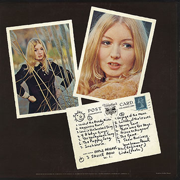 Mary Hopkin − POST CARD (Apple ST-3351) – cover, back side