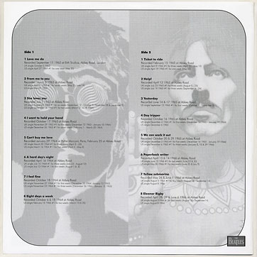 The Beatles - 1 (PICTURE DISCS) by unknown label – LPs set in cover including LP size insert, back side