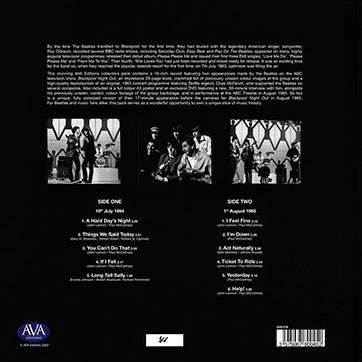 The Beatles - NIGHTS IN BLACKPOOL...LIVE (AVA Editions AVALP4E) – cover of the book, back side