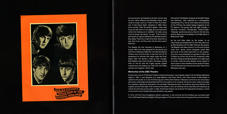 The Beatles - NIGHTS IN BLACKPOOL...LIVE (AVA Editions AVALP4E) − the book, pages 4-5