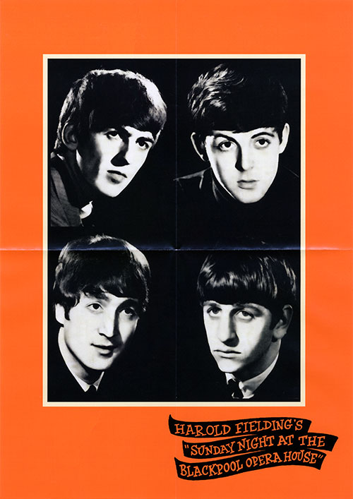 The Beatles - NIGHTS IN BLACKPOOL...LIVE (AVA Editions AVALP4E) − one-sided mini-poster