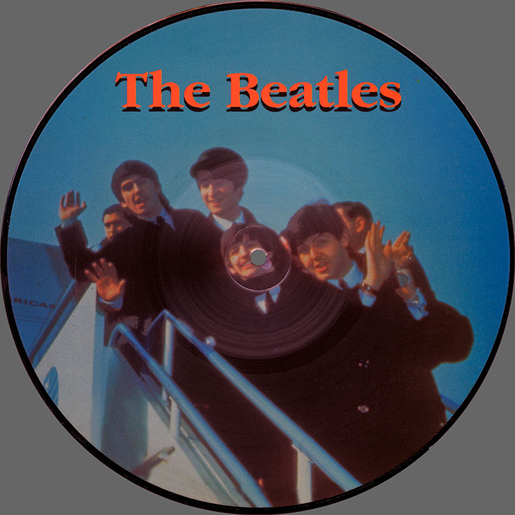 The Beatles - Thank Your Lucky Stars (Cosmic Communications LV 123) double picture disc set – PD 1, side A