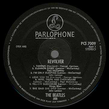The Beatles – THE ALTERNATE REVOLVER (Parlophone (Fake) PCS 7009) – black label, side 1
