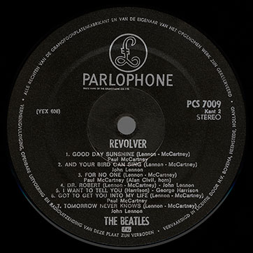 The Beatles – THE ALTERNATE REVOLVER (Parlophone (Fake) PCS 7009) – black label, side 2