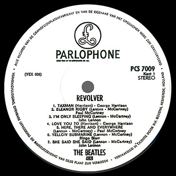 The Beatles – THE ALTERNATE REVOLVER (Parlophone (Fake) PCS 7009) – white label, side 1