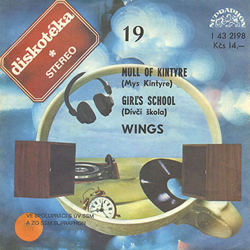 Wings - Mull Of Kintyre (Mys Kintyre) / Girl's School (Dívčí Škola) (Supraphon 1 43 2198) – sleeve, front side