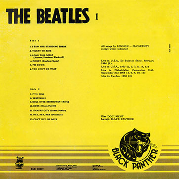 The Beatles (1) - Beatles-mania (Electrecord ELE 03897) – cover, back side